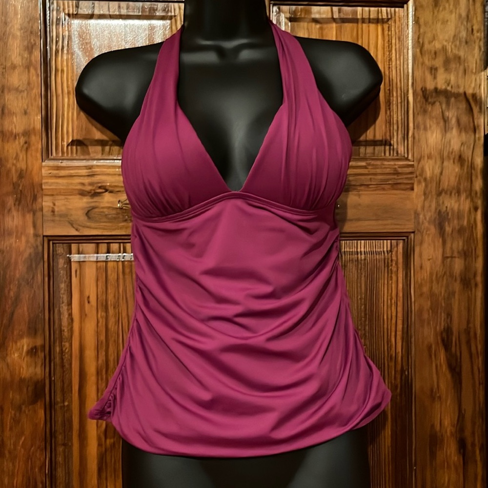 Apt. 9 very sexy burgundy Halter Tankini Top